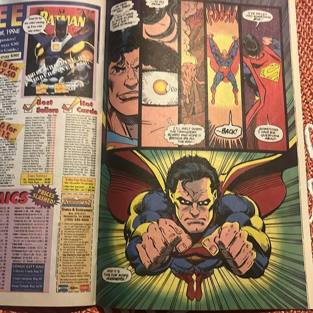 SUPERMAN # 86 DC COMICS 1994 DC UNIVERSE LOGO VARIANT COVER DAN JURGENS VINTAGE